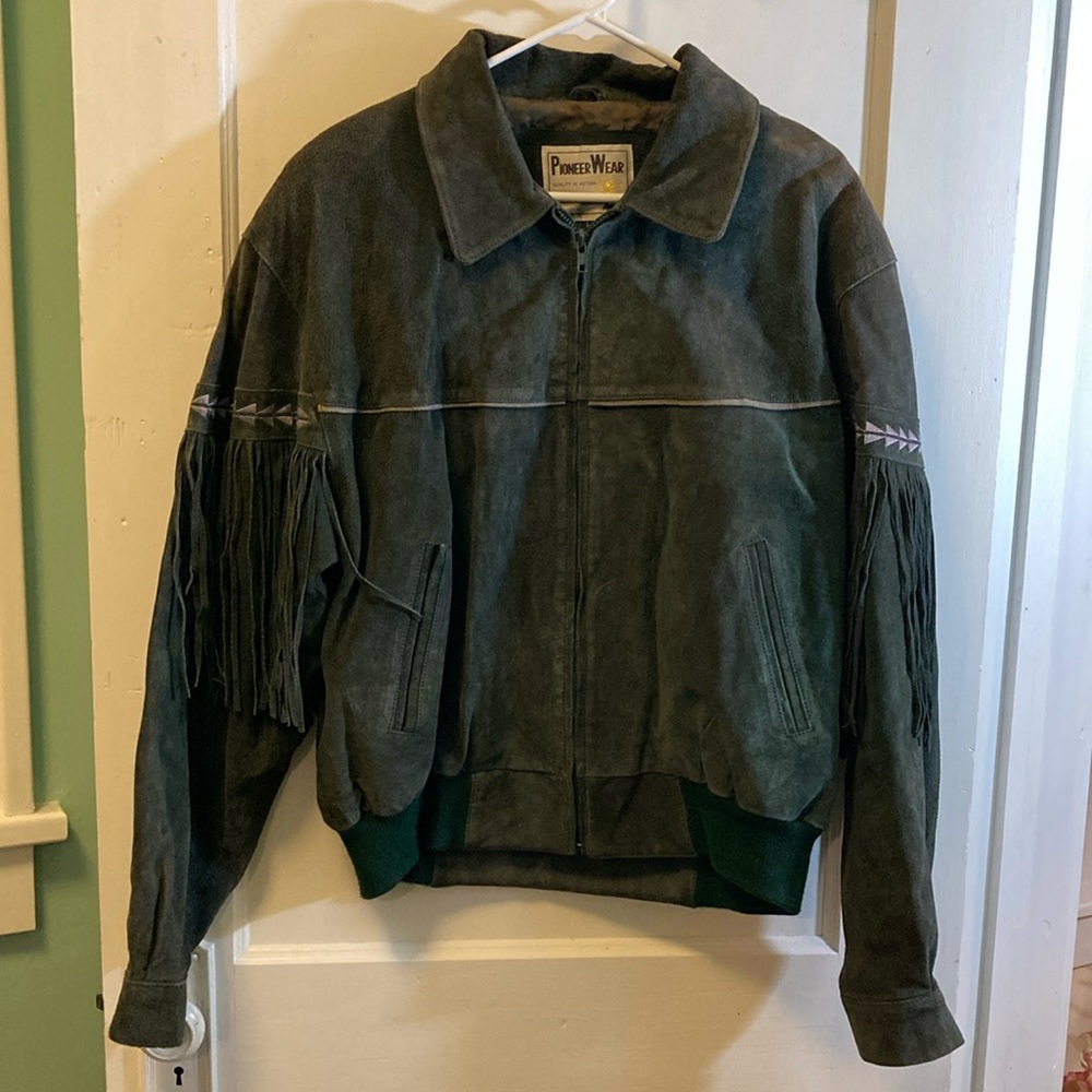 Vintage Pioneer Wear Leather Jacket